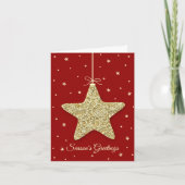 Moderne kerstfoto van Ornament Feestdagen Kaart (Voorkant)