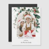 Moderne Kerstfotoboog w / Holly (Voorkant / Achterkant)