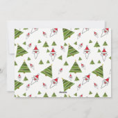 Moderne kerstfotoCARD LOL niet Ho Ho Feestdagenkaart (Achterkant)