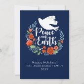 Moderne kerstfotofeestkaart feestdagenkaart (Voorkant)