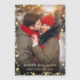 Moderne kerstfotoholiday Magnetic Card