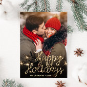 Moderne kerstfotoholiday Magnetic Card