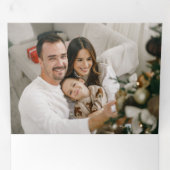 Moderne kerstfotokaart met instapmodel drieluik wenskaart (Binnenzijde eerst)