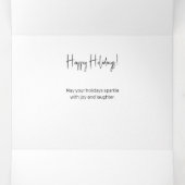 Moderne kerstfotokaart met instapmodel drieluik wenskaart (Binnenkant midden)