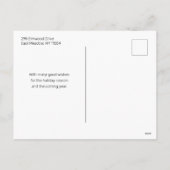 Moderne kerstfotokaart met instapmodel feestdagenkaart (Achterkant)