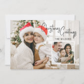 Moderne kerstfotokaart met instapmodel feestdagenkaart (Voorkant)