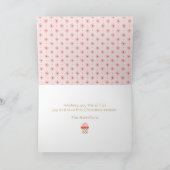 Moderne kerstfotokaart voor de familie Merry Kaart (Binnen)