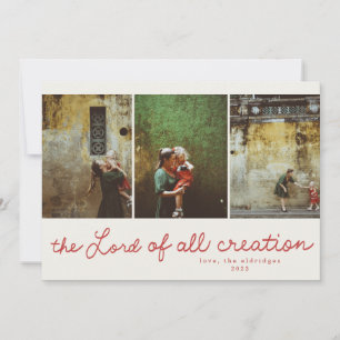 Moderne kerstfotokaart voor religieuze doeleinden kaart