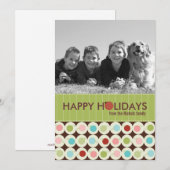 Moderne kerstfotokaarten {5 x 7} feestdagenkaart (Voorkant / Achterkant)