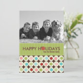 Moderne kerstfotokaarten {5 x 7} feestdagenkaart (Staand voorkant)