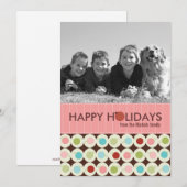 Moderne kerstfotokaarten {5 x 7} feestdagenkaart (Voorkant / Achterkant)