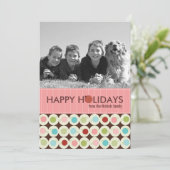 Moderne kerstfotokaarten {5 x 7} feestdagenkaart (Staand voorkant)