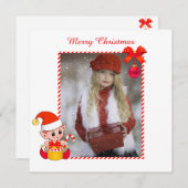 Moderne kerstfoto's en aangepaste foto's (Voorkant / Achterkant)