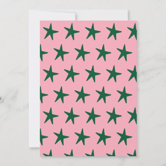 Moderne kerstfoto's en -boom notitiekaartje (Achterkant)