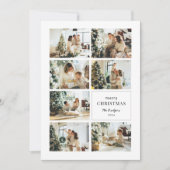 Moderne kerstfoto's voor Merry Collage Feestdagenkaart (Voorkant)