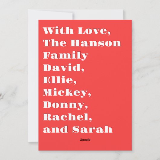 Moderne kerstfoto's voor Merry Collage Feestdagenkaart (Achterkant)