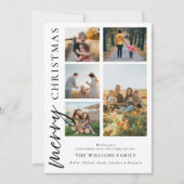 Moderne kerstfoto's voor Merry Collage Feestdagenkaart (Voorkant)