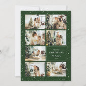 Moderne kerstfoto's voor Merry Collage Feestdagenkaart (Voorkant)