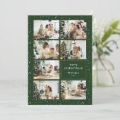 Moderne kerstfoto's voor Merry Collage Feestdagenkaart (Staand voorkant)