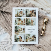 Moderne kerstfoto's voor Merry Collage Feestdagenkaart