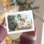 Moderne kerstfotoserie | Vrolijk kerstfeest Briefkaart<br><div class="desc">Moderne kerstfotoserie | Vrolijk kerstfeest</div>