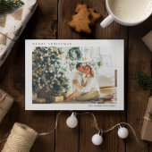 Moderne kerstfotoserie | Vrolijk kerstfeest Briefkaart