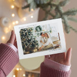 Moderne kerstfotoserie | Vrolijk kerstfeest Po Feestdagenkaart<br><div class="desc">Moderne kerstfotoserie | Vrolijk kerstBriefkaart</div>