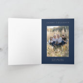 Moderne kerstgeometrie feestdagen kaart (Binnen)