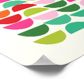 Moderne kerstgeometrische vormen Poster voor wandk (Hoek)