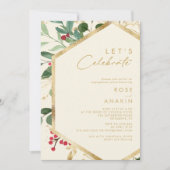 Moderne kerstgrenery | Celebrate van Cream Let Kaart (Voorkant)