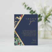 Moderne kerstgrenery | Hartelijk dank voor de mari Briefkaart (Staand voorkant)