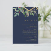 Moderne kerstgrenery | Nazeemacht Informatiekaartje (Staand voorkant)