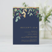 Moderne kerstgrenery | Ontvangst marine Informatiekaartje (Staand voorkant)