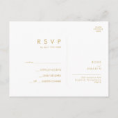 Moderne kerstgrenery | RSVP rond het witte huwelij Briefkaart (Achterkant)