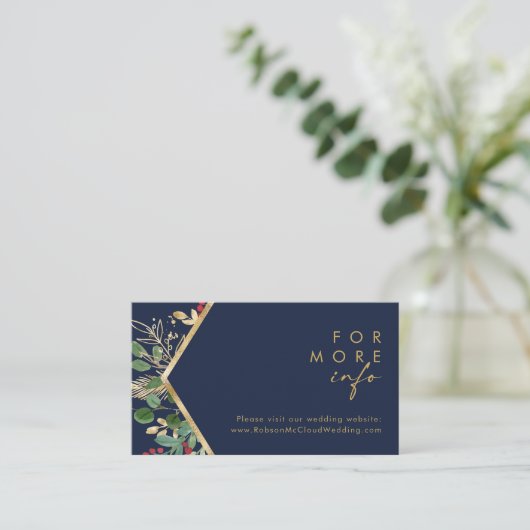 Moderne kerstgrenery | Website marineverbinding Informatiekaartje (Staand voorkant)