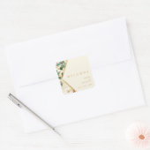 Moderne kerstgrenery | Welkom bij het homohuwelijk Vierkante Sticker (Envelop)