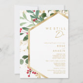 Moderne kerstgrenery | Wit dat we nog steeds doen Kaart (Voorkant)