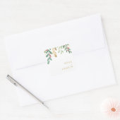 Moderne kerstgrenery | Witte envelop Vierkante Sticker (Envelop)