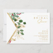 Moderne kerstgrenery | Witte Vrijgezellenfeest Kaart (Voorkant)