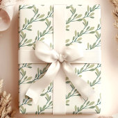 Moderne Kerstgroen Kerstmis Cadeaupapier