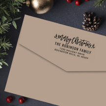 Moderne Kerstgroen Retouradres