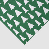 Moderne kerstgroene witte boomstructuur tissuepapier (Detail)