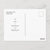 Moderne kersthandschriftenfoto briefkaart (Achterkant)