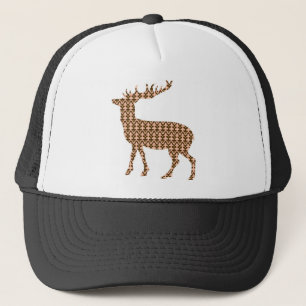 Moderne kerstherten trucker pet