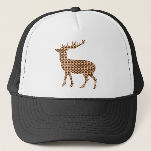 Moderne kerstherten trucker pet (Voorkant)
