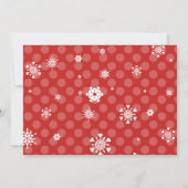 Moderne Kersthond Red Santa Hat Holiday Party Kaart (Achterkant)