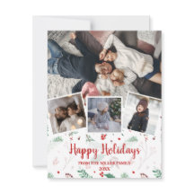 Moderne kerstinklage met meerdere foto's