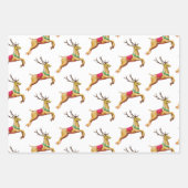 Moderne kerstinpakken — papier voor flatpanels inpakpapier vel (Voorkant)