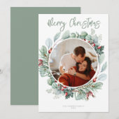 Moderne kerstkaart (Voorkant / Achterkant)