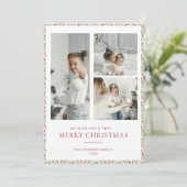 Moderne kerstkaart (Staand voorkant)